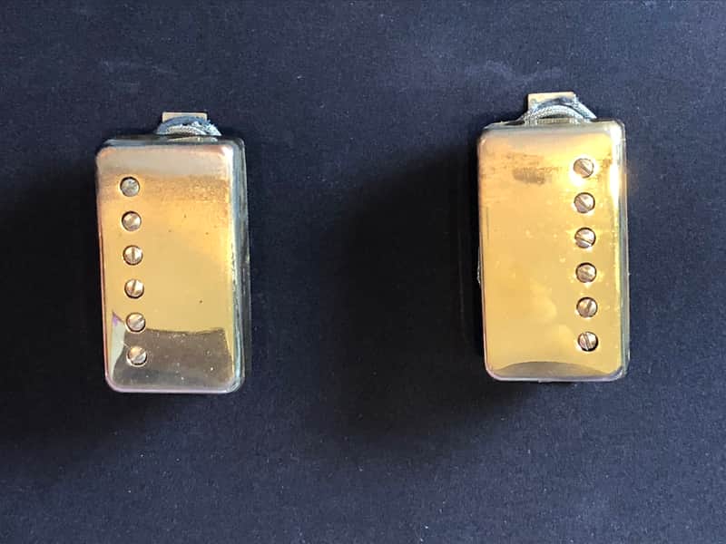 Gibson Patent # Sticker T-top Humbucker pickups 1968 - T-Tops w Gold Covers Narrow spacing PAFs Byrdland image 1