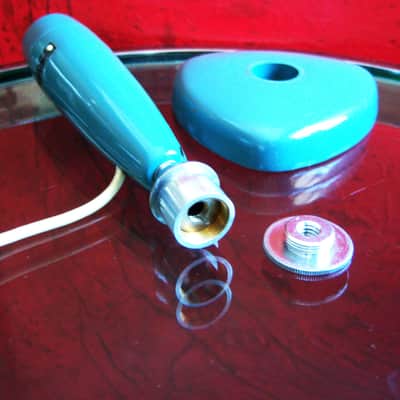 Vintage 1960's Lafayette 99-4530 dynamic microphone w stand & cable Calrad Lafayette prop display # 1 image 8