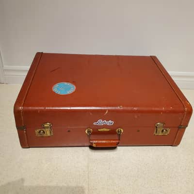Vtg Ludwig Leather SNARE DRUM Travel Case Holds Snare Drums up 6".5 image 3