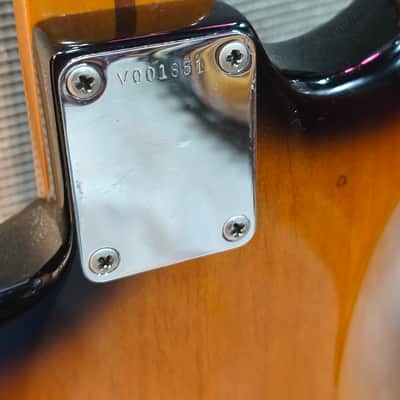 Fender American Vintage '57 Stratocaster 1982 2 Color Sunburst Refin image 13