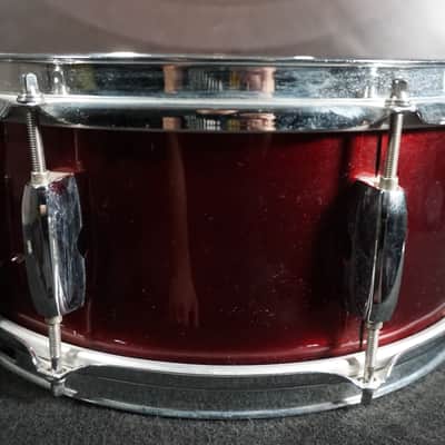 Pearl Export Series 14x5.5 Snare Drum – Red Wine Wrap – 8 Lug – ISS Era – Taiwan image 5