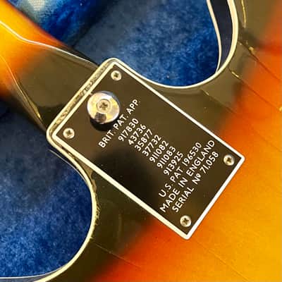 Burns Baldwin Model 712 XII 1966 - Sunburst 12 string electric guitar original vintage UK image 9