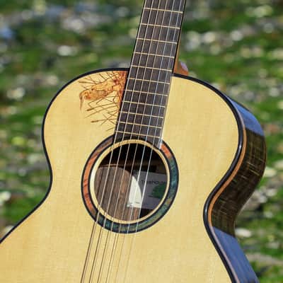 TreeHouse OMZ Acoustic Guitar - Italian Spruce over Ziricote image 8