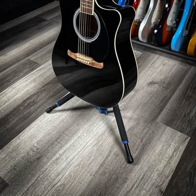 Fender FA-125CE Dreadnought Acoustic/Electric Guitar - Black image 4