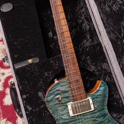 Patrick James Eggle Macon Single Cut - Island Blue Burst #30370 Second Hand image 12