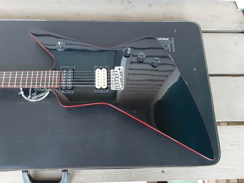 Vintage 1980's Hohner Professional EX Devil Explorer Electric Guitar w/ Original Case! image 1
