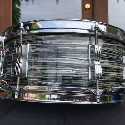 Ludwig 1963 "Ringo-Beatle Spec" Black Oyster Jazz Festival, 5, 5/16" x 14", Holy Grail! Clean! image 6