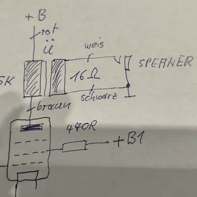 SE Ausgangsübertrager aus VOX AC4C1-12 - 5K Ohm auf 16 Ohm für EL 84 5W Endstufe image 6