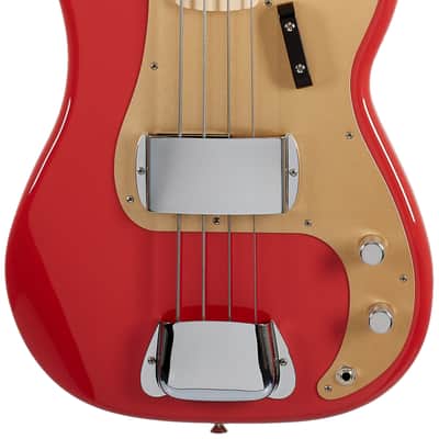 Fender Custom Shop Vintage Custom 57 Precision Bass Time Capsule Fiesta Red image 2