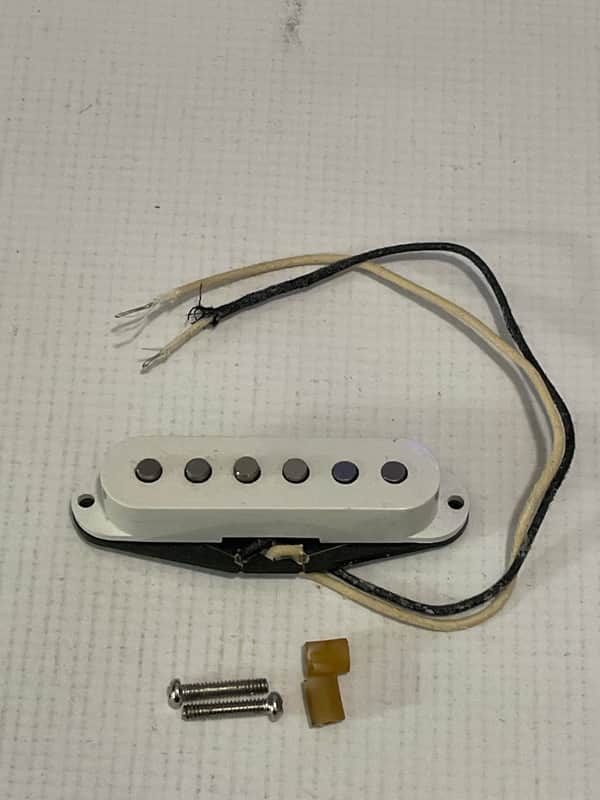 2000's Made in U.K. IronGear VTG 6TS Stratocaster White Single Coil Neck Guitar Pickup 5.60k image 1
