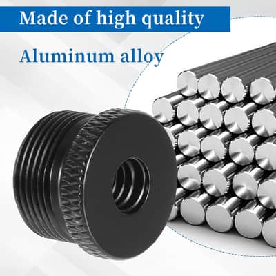 4 Pcs Mic Stand Adapter Microphone Stand Adapter 1/4 Female to 5/8 Male Screw Adapter Thread Tripod Screw Adapter for Microphone Stand Mount to Camera Tripod image 3