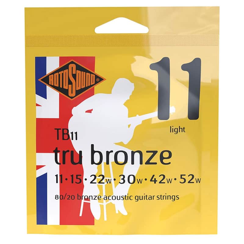 Rotosound Tru Bronze Acoustic Guitar Strings 11-52 TB11 image 1