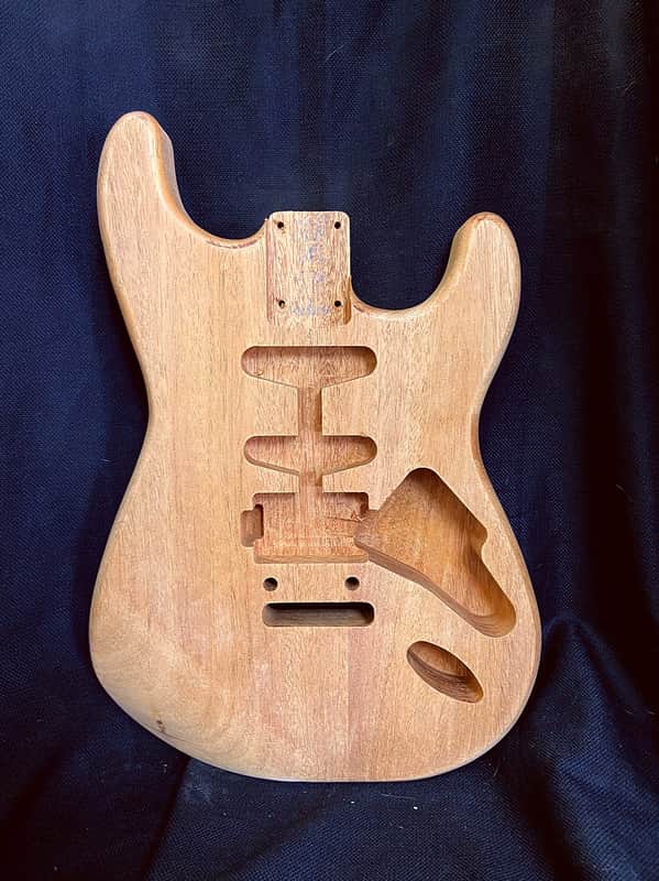 Guitar Mill S-Style Body / 2 pc. Honduran Mahogany / 2 Point Tremolo / HSS (#GIN-4135) image 1