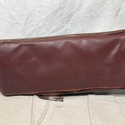 Artistic Products Company (Victoria) Vintage Plasti-Leather (Leather/Vinyl) Gig Bag 1950s - Brown image 5