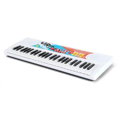 Ozici 49 Keys Kids Electronic Keyboard with Microphone, 8 Tones & Rhythms Educational Music Toy for Age 3+ - White image 2