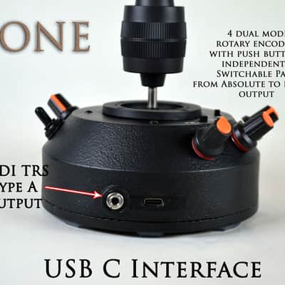 Midi Controller 3 Axis Joystick with USB C interface 2 Program Dual Mode controller plus 4 rotary encoders with key buttons image 4