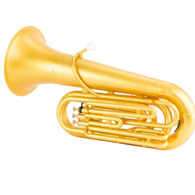 Coolwind CTU-180G gold color ABS plastic Tuba, light weight, Bb, 3 piston, with bag,mouthpiece image 3