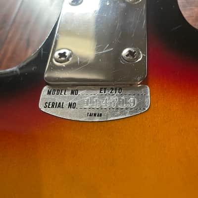 1960’s Teisco/Kay ET-210 Tulip - Bigsby Style Tremolo & Chimey Sounding Pickups - Mahogany Neck With Rosewood Board image 8
