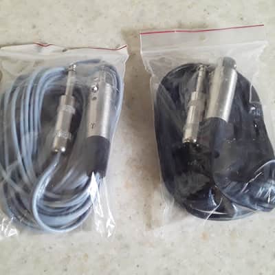 (*Pair*) of ddrum XLR to 1/4" Stereo Electronic Drum Trigger Cables - Never Used image 1