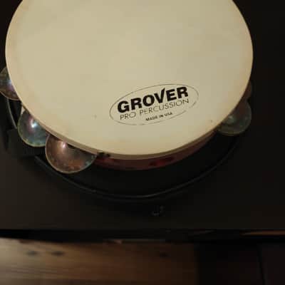 GROVER PRO PERCUSSION Custom Dry 8-inch Silver Natural Double-row Tambourine 2025 - Natural image 2