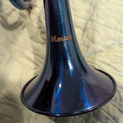 blue Merano Student Beginner Trumpet with Mouthpiece and Carrying Case image 7