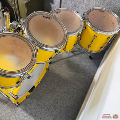 RARE! Sonor Designer Maple Light 20,10,12,14,15 Drum Kit - Yellow image 5