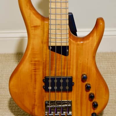 MTD Kingston Artist 4-String Bass w/ Maple Fretboard Amber image 2