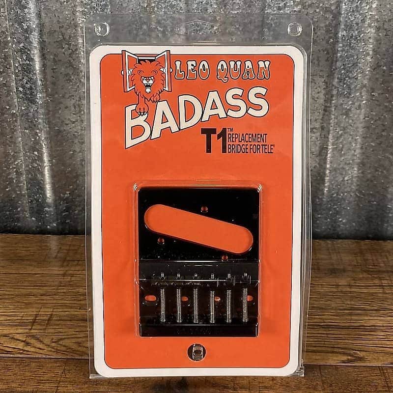 Leo Quan Badass T1 Telecaster Style Guitar Bridge Black TB-5101-003 image 1