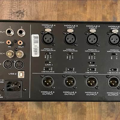 Aphex USB 500 Series Rack - 4-Slot + Built-In USB Audio Interface - Black - Super Rare image 2