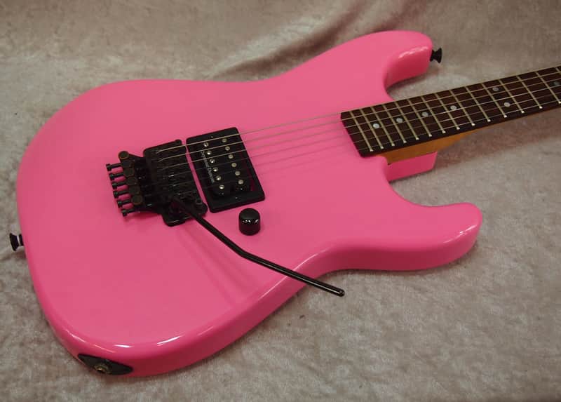 1988 USA Jackson San Dimas guitar Bubble Gum Pink w/ Duncan Custom 5 & case image 1