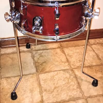 PDP CUSTOM  FLOOR SNARE/TOM - CRIMSON RED MAHOGANY LACQUER - FREE SHIP TO CUSA! image 7