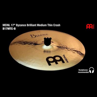 Meinl Byzance Brilliant Medium Thin Crash Cymbal 17" image 2