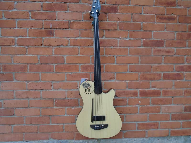 Godin A4 Ultra Fretless Natural A/E sf- natural image 1
