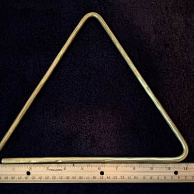 Custom Hammered C260 Brass Alloy Triangles (sound file) image 3