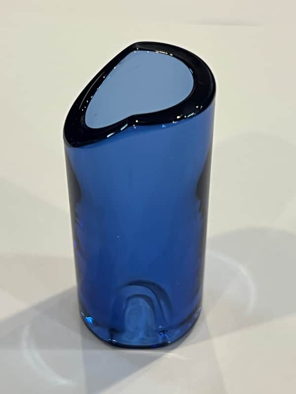 Rock Slide GRSMS Glass Guitar Slide - Medium  Glass Saphirre Blue image 1