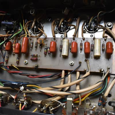 1967 Ampeg B-15N Portaflex Tube Amplifier Flip-Top Modified Black w/ 1x15" Cabinet image 16