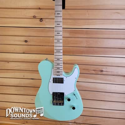 Yamaha Pacifica PACS+11S SC Standard Plus Electric Guitar with Heavy Duty Yamaha Gig Bag - Peppermint Green, Maple Fretboard image 2