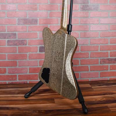 Gibson Custom Shop Original Firebird V 1 of 1 Gold Sparkle NAMM 1991 Owned by G.E. Smith / Signed & Dated by Tom Murphy w/OHSC image 8