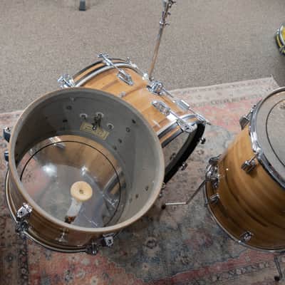 1960's Rogers Fullerton Era Powertone 3pc Kit - Butcher Block image 10