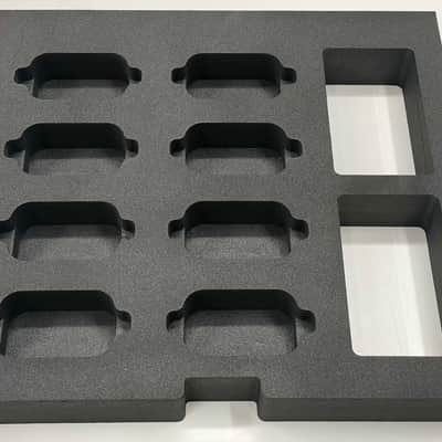 Custom Foam Insert for Rack Drawer fits 8 Shure RPW Wireless Capsules image 2