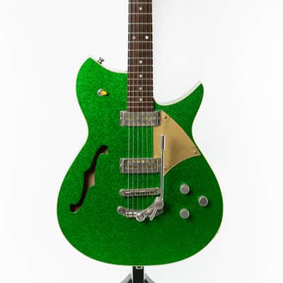 Fano Alt De Facto RB6 Thinline 2023 Candy Green Sparkle Light Distress image 2