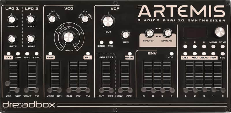 Dreadbox Artemis 6-voice Desktop Polyphonic Analog Synthesizer image 1