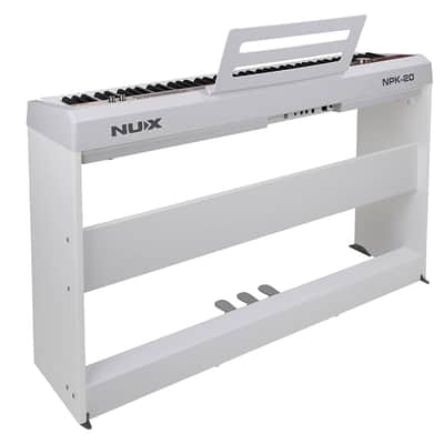 NUX NPK-20 88-Key Portable Digital Piano with Dual-Mode Bluetooth - White image 7