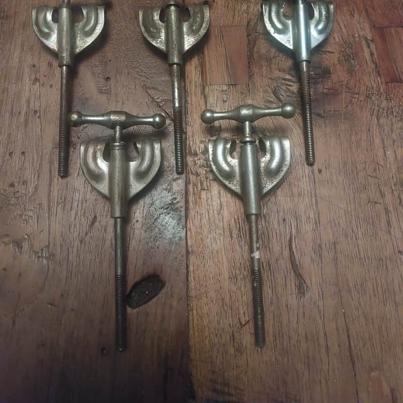 1940s Slingerland Radio King T rods and claws Nickel Plated