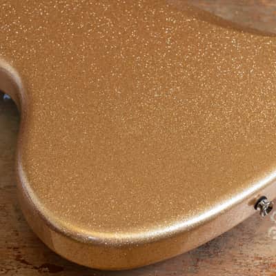 Fender USA Strat neck on a Custom Jazzmaster Thinline offset body Champagne Sparkle Fender USA pickups 4-way wiring Gotoh bridge - unique! image 18