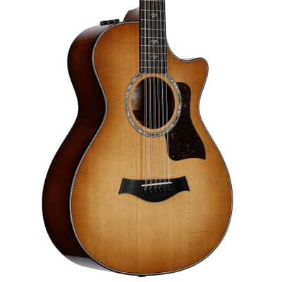 Taylor 552ce 12-Fret Urban Ironbark Grand Concert Acoustic-Electric Guitar (with Case), Shaded Edge Burst image 1