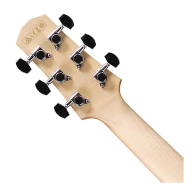 Used Ibanez AAD77M1E Acoustic-Electric Guitar - Open Pore Antique White image 5