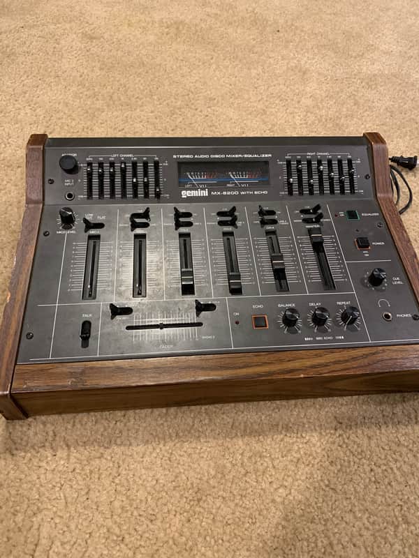 Gemini MX-8200 80's Black W/ Wood Panel | Reverb