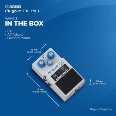 BOSS PX-1 Plugout FX | Innovative Convertible Hardware Platform | Up To 16 Iconic BOSS Effects in One Compact Pedal | Authentic Tone & Response | Pedalboard Space-Saver image 3