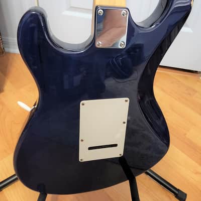 Dean Avalanche 1990-2000 Royal Blue with white pearlized scratch plate image 7